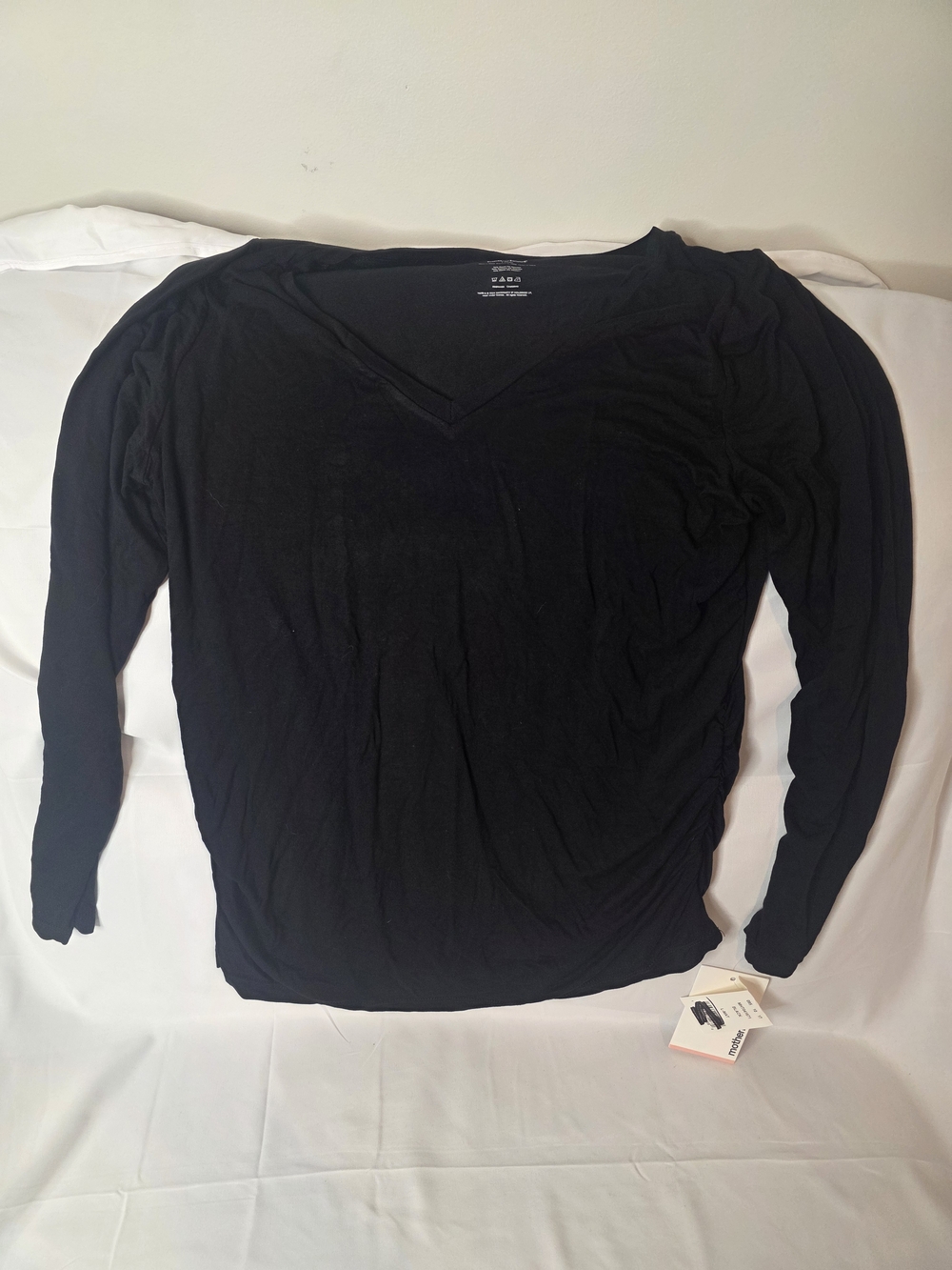 Motherhood Black V-Neck Maternity Top